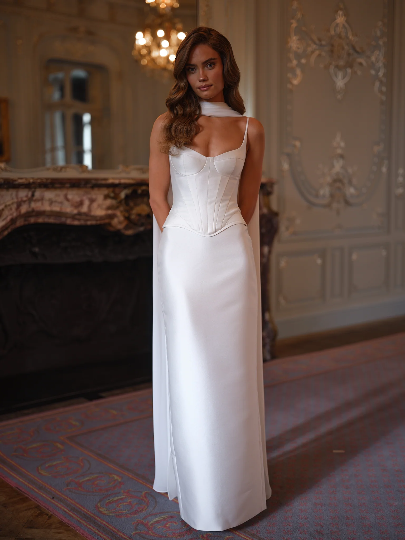 PENELOPE DOUBLE SATIN GOWN - Image 2