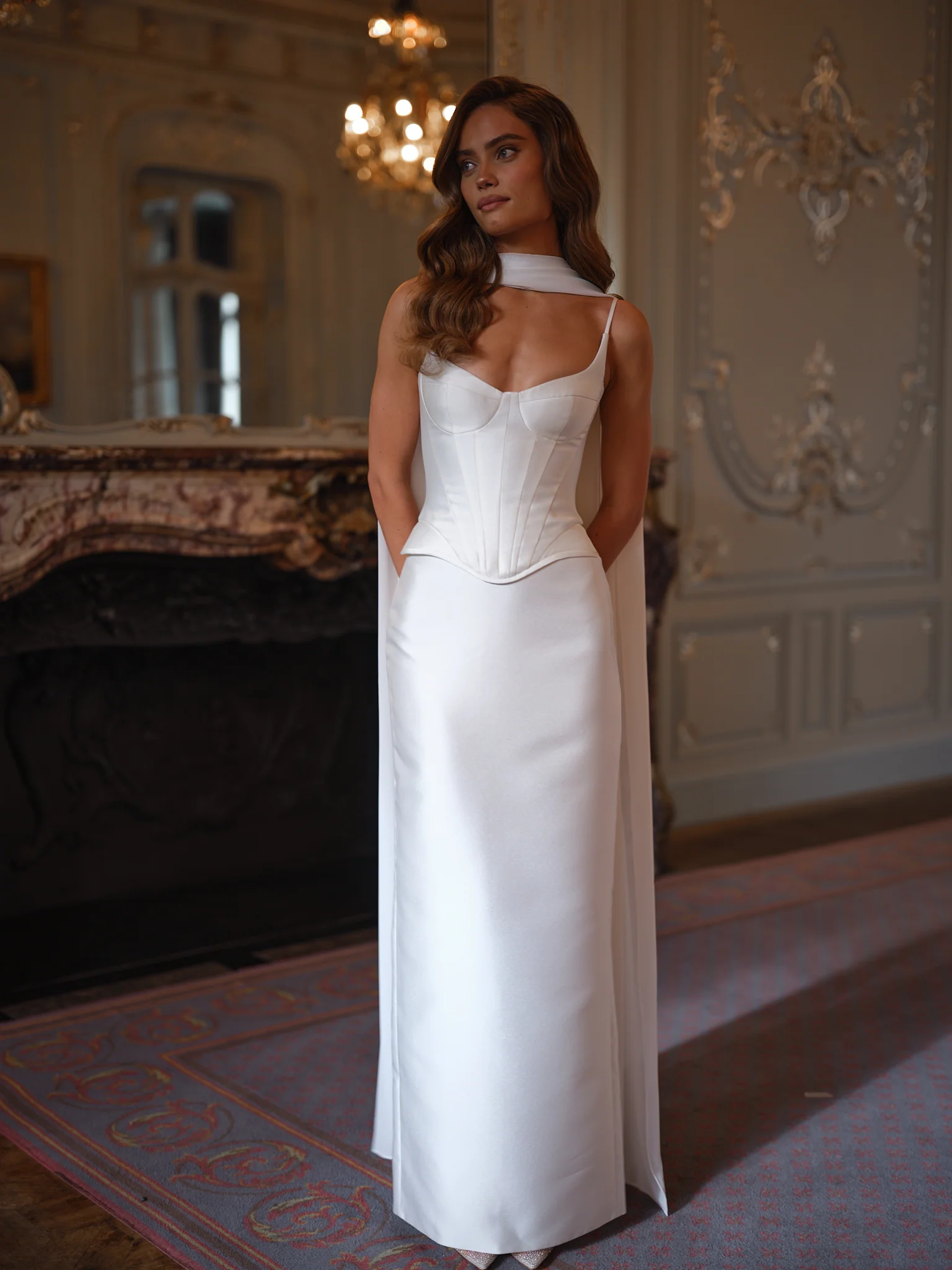 PENELOPE DOUBLE SATIN GOWN - Image 3