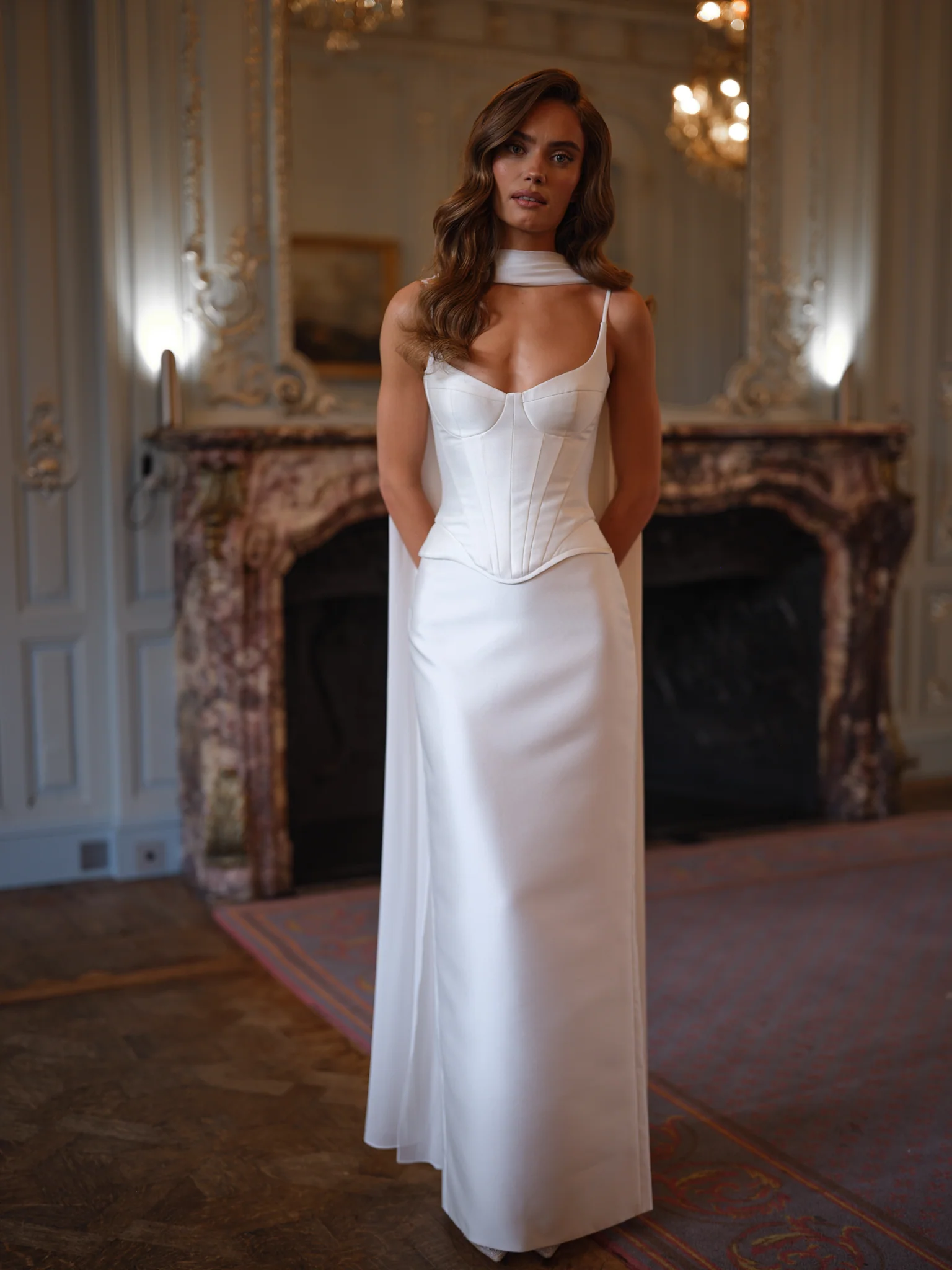PENELOPE DOUBLE SATIN GOWN - Image 5